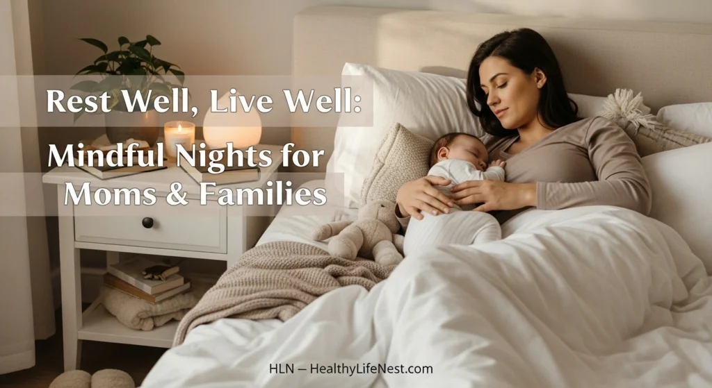 Simple Steps to a Healthy Lifestyle for a Happier, Balanced Life 5 Rest Well, Live Well: Mindful Nights for Moms & Families
