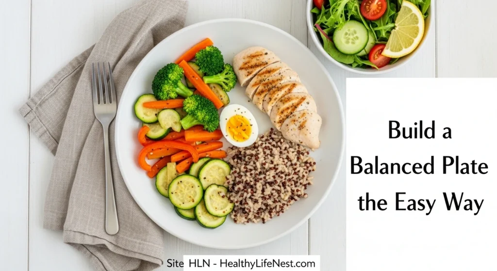 Simple Healthy Eating Tips for Daily Life & Wellness 6 Build a Balanced Plate the Easy Way