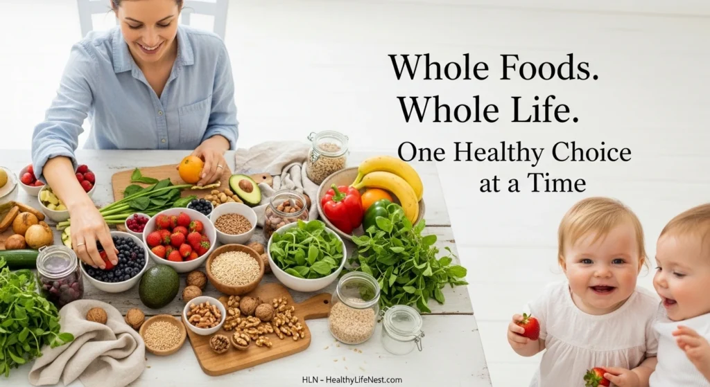 Simple Healthy Eating Tips for Daily Life & Wellness 2 Whole Foods. Whole Life. One Healthy Choice at a Time