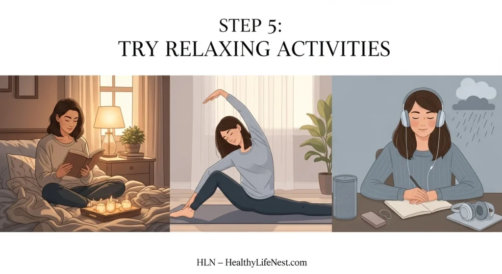 Night Routine: Simple Steps for Better Sleep 2 Step 5: Try Relaxing Activities