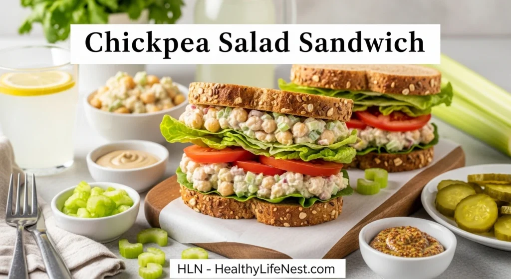 Plant-Based Recipes - Top 10 Easy and Delicious for Everyone 4 Chickpea Salad Sandwich