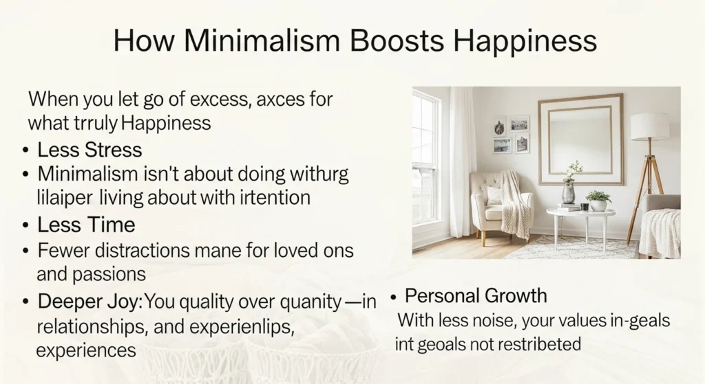 Minimalism Lifestyle : Simplify Your Life for More Joy 4 How Minimalism Boosts Happiness