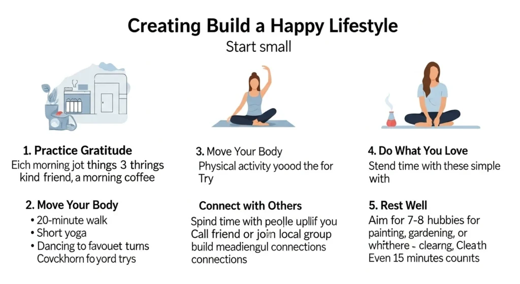 Happy Lifestyle: Simple Ways to Boost Your Joy Daily 3 How to Build a Happy Lifestyle