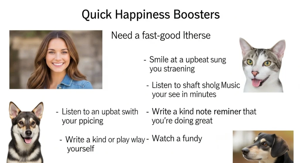 Happy Lifestyle: Simple Ways to Boost Your Joy Daily 4 Quick Happiness Boosters