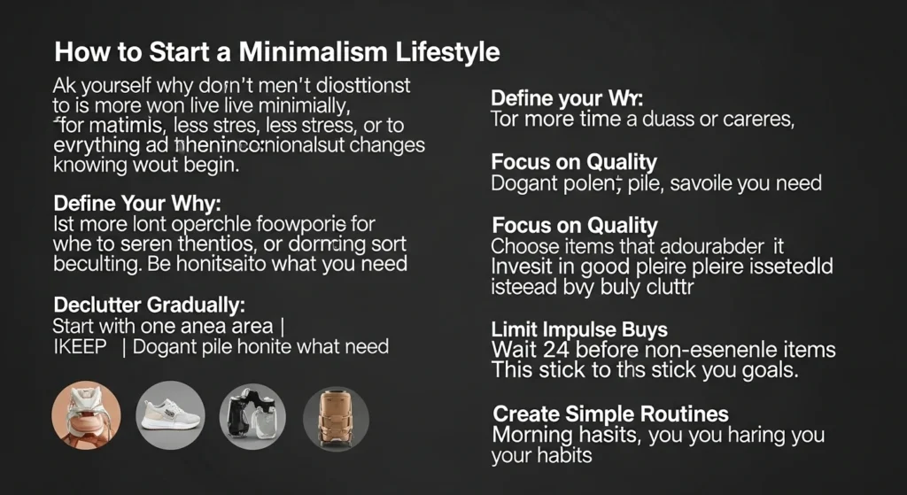 Minimalism Lifestyle : Simplify Your Life for More Joy 2 How to Start a Minimalism Lifestyle