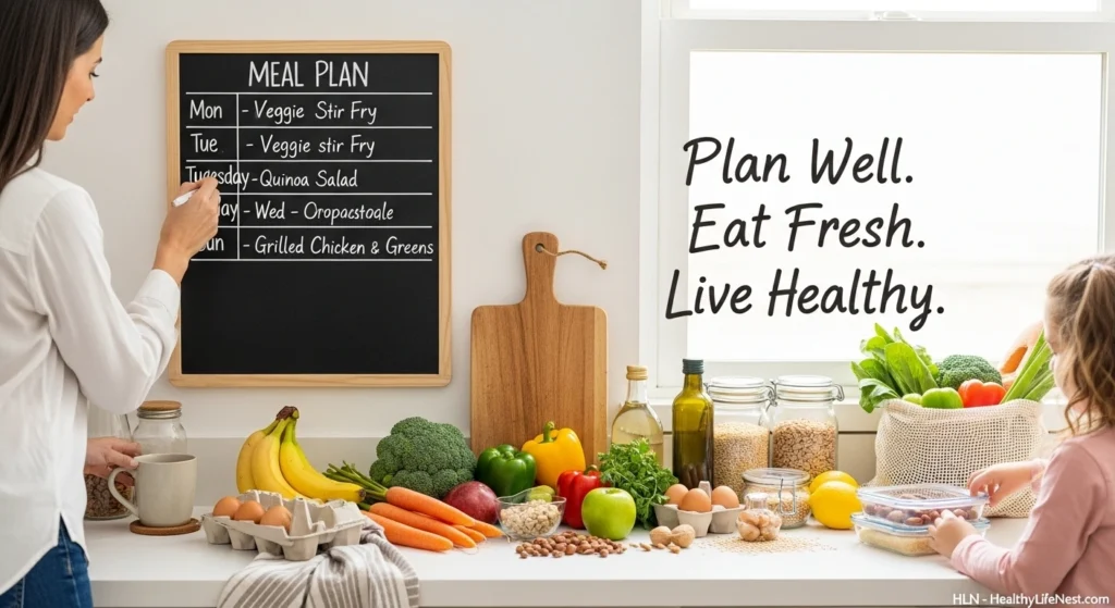 Simple Healthy Eating Tips for Daily Life & Wellness 4 Plan Well. Eat Fresh. Live Healthy