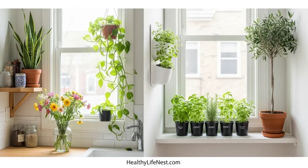 Let Nature Inside

Bringing nature indoors is one of the easiest and most affordable ways to update your home.

Use potted plants like snake plant, pothos, or olive tree

Add fresh-cut flowers to kitchen counters or bathrooms

Display small herb pots on a windowsill

Greenery instantly refreshes the air and adds warmth, especially in minimalist spaces.