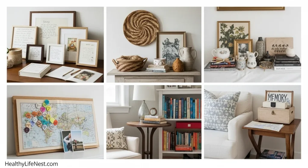 Make It Personal

The best decor reflects your life—not just trends.

• Frame handwritten notes or old postcards
• Use decor picked up from your travels
• Display your favorite books, not just the pretty ones

“A house becomes a home when it tells your story