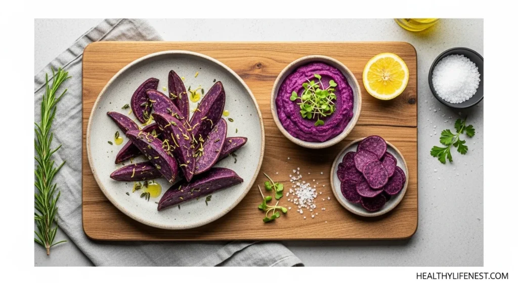 Healthy Foods: Real Nourishment for Modern Life 3 1. Purple Sweet Potatoes
Naturally sweet and rich in antioxidants, these purple roots are great for roasting, mashing, or even slicing into chips.