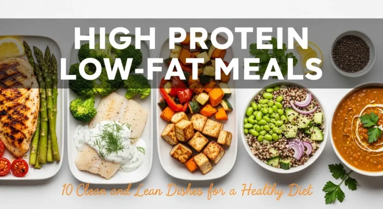 High Protein Low-Fat Meals: 10 Clean and Lean Dishes for a Healthy Diet