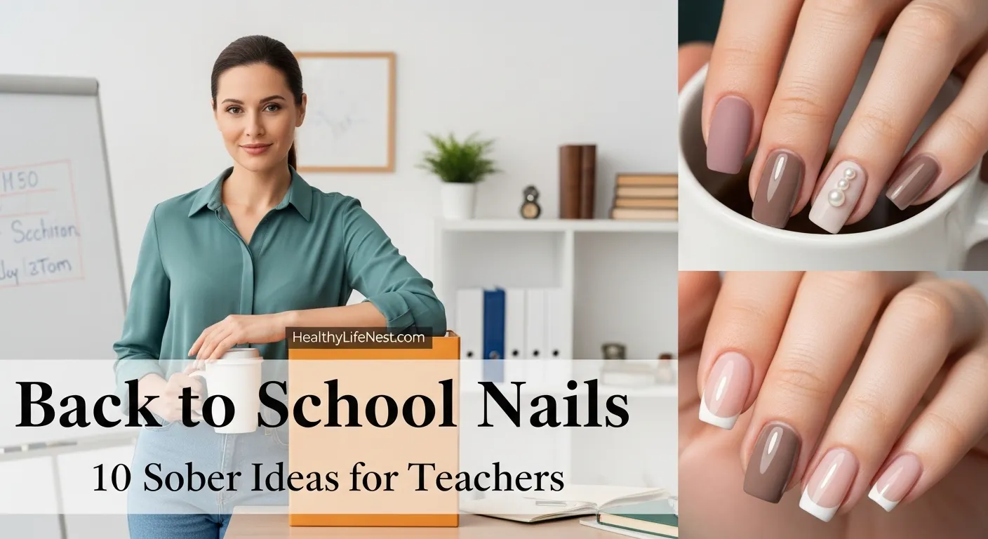 Back to School Nails – 10 Sober Ideas for Teachers