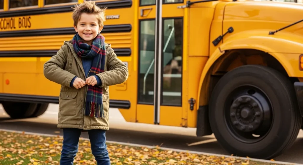 For boys who like vintage-inspired fashion, striped tees with suspenders and rolled-up jeans create a charming, standout style.
Leather loafers or boots add to the retro school-boy aesthetic.