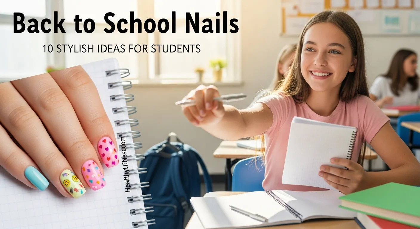 Back to School Nails - 10 Stylish Ideas for Students