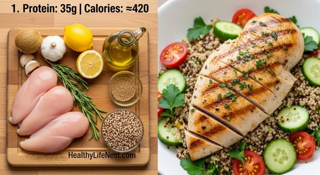 High Protein Dinners: 10 Satisfying Evening Meals Packed with Protein 2 High Protein Dinners: 10 Satisfying Evening Meals Packed with Protein