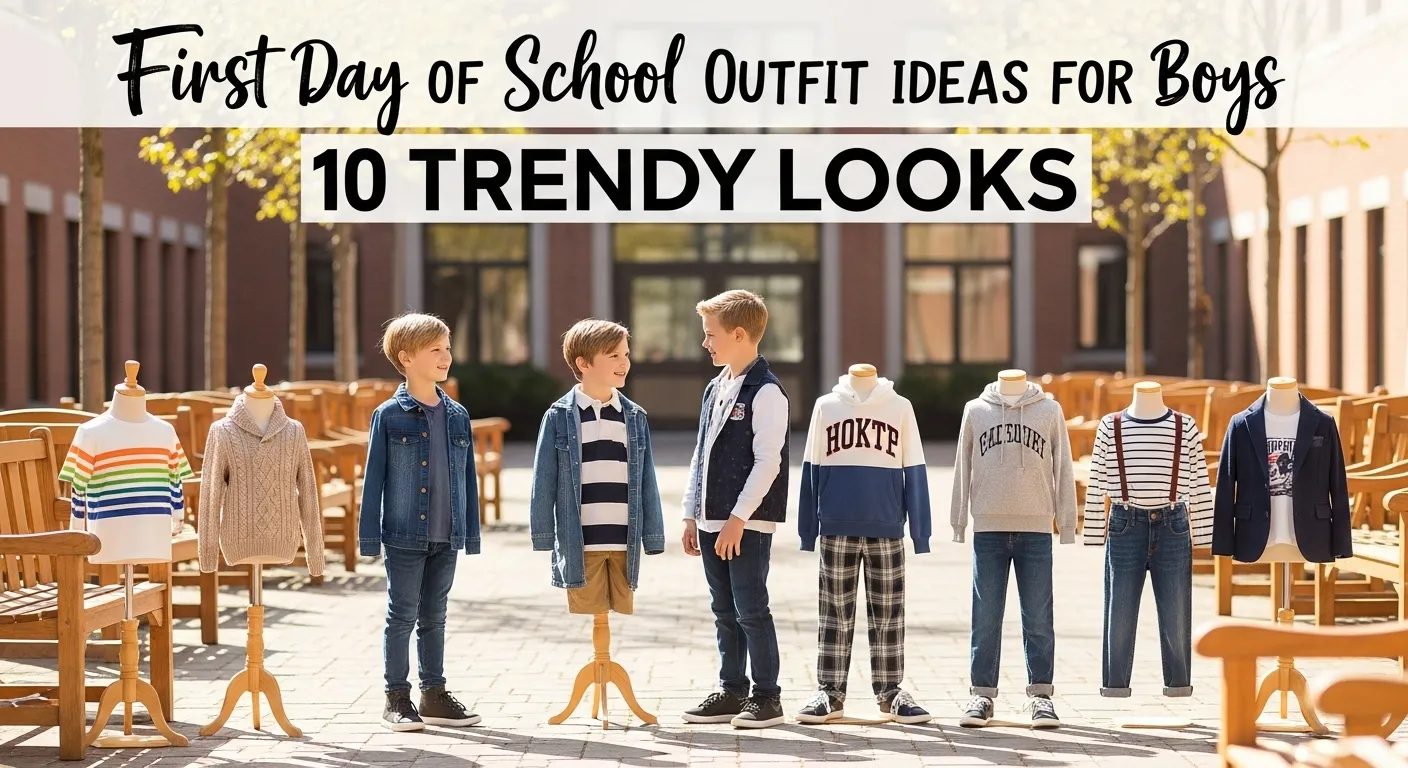 First Day of School Outfit Ideas for Boys – 10 Trendy Looks
