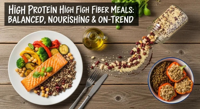 High Protein High Fiber Meals: Balanced, Nourishing & On-Trend