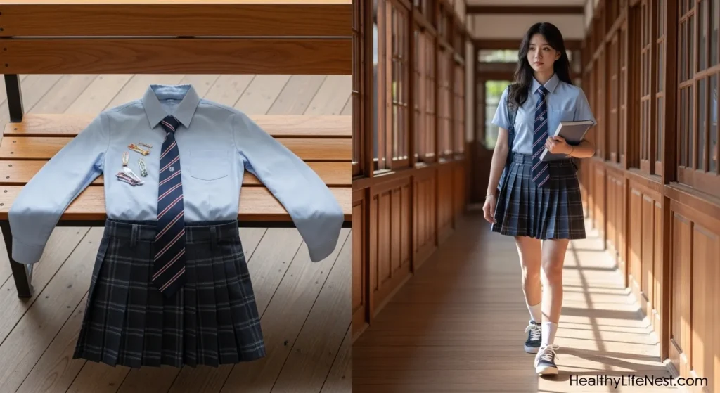 A pleated mini skirt with a crisp button-down shirt feels timeless. Add a playful tie and platform sneakers to keep it youthful and 2025-ready. Layer with a lightweight cardigan for extra style points.