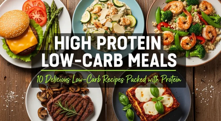 High Protein Low-Carb Meals: 10 Delicious Recipes for Balanced Eating