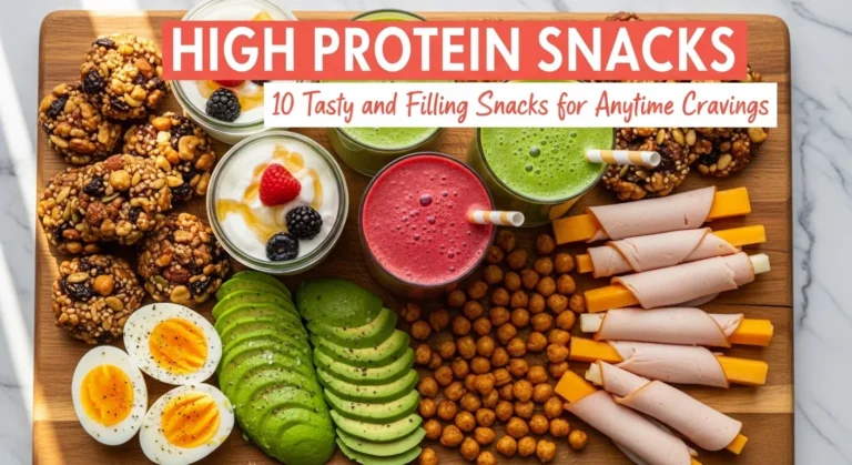 High Protein snacks: 10 Delicious Midday Meals to Keep You Full
